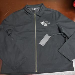 Lira Crtv Sctv Mens Size XL Long Sleeve Zip Up Jacket Black White Graphic